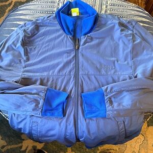 Adidas Men's Windbreaker in Blue and Gray